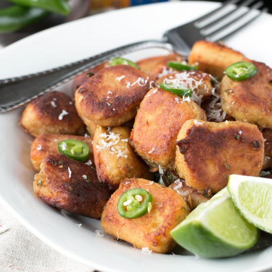 Pan Fried Curry Ricotta Gnocchi