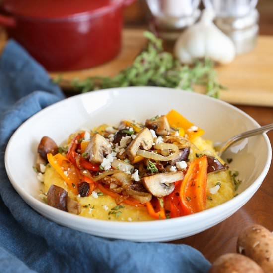 Polenta with Caramelized Onions