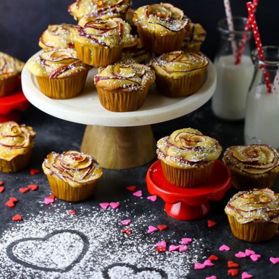 Apple Rose Cupcakes