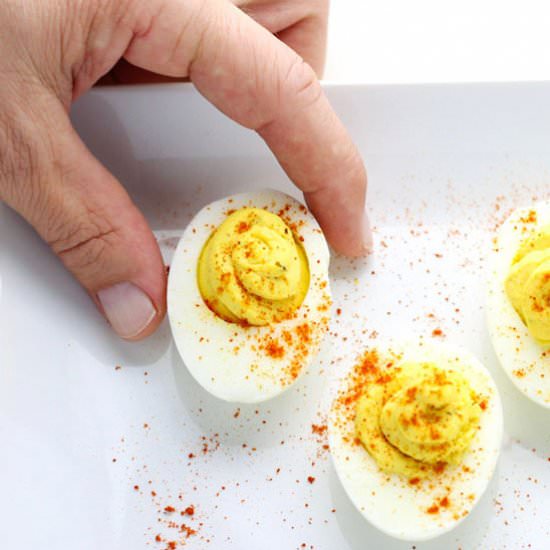 Buffalo Ranch Deviled Eggs