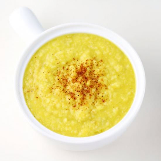 Roasted Acorn Squash Apple Soup