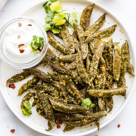 Easy Homemade Snap Pea Chips