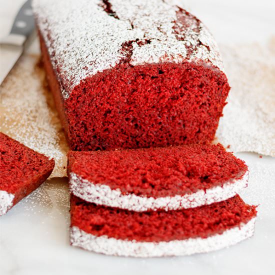 Red Velvet Banana Bread