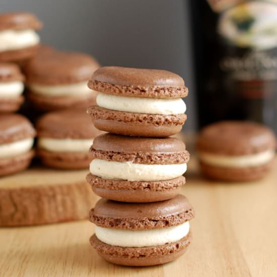 Bailey’s Chocolate Macarons
