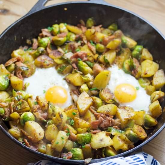 Sprout, Potato, & Bacon Hash
