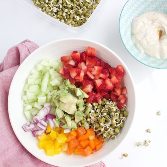 Sprouts Salad with Yogurt Dressing