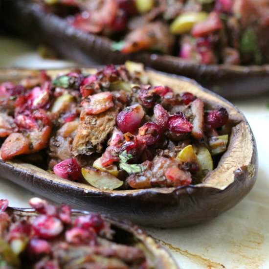 Middle Eastern Twice-Baked Eggplant