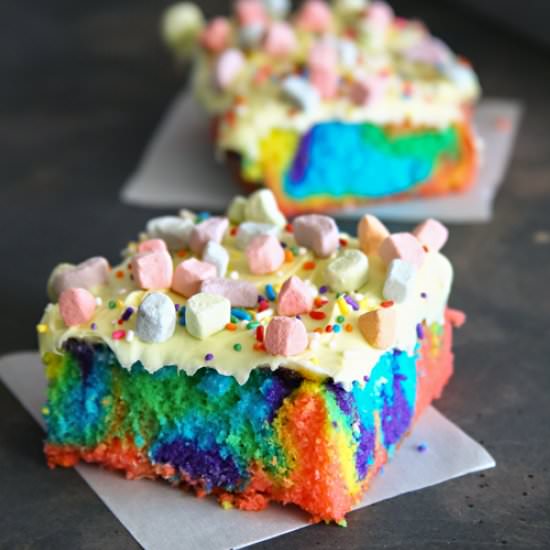 Rainbow St. Patrick’s Day Cake