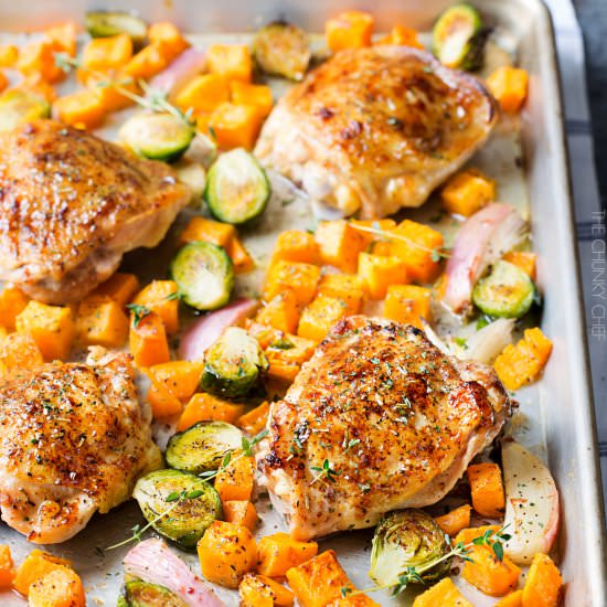 Sheet Pan Maple Mustard Chicken