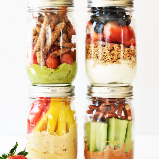 4 Healthy Grab-and-Go Snack Jars