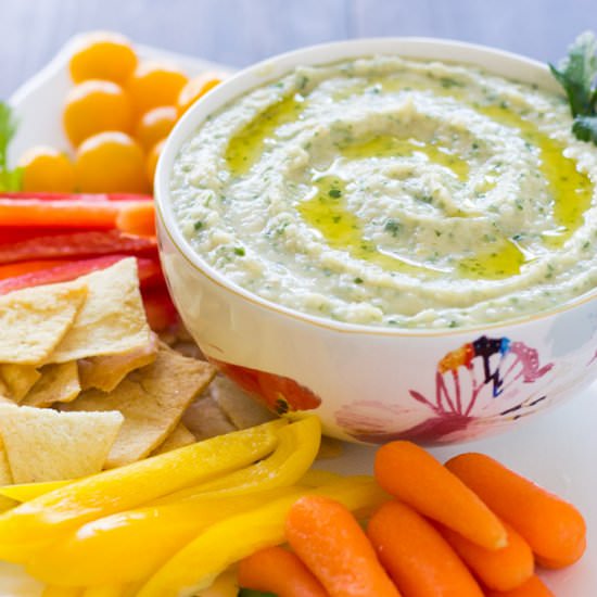 White Bean Parsley Hummus