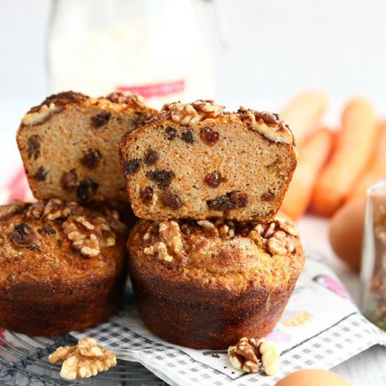 GF DF Coconut Flour Carrot Muffins