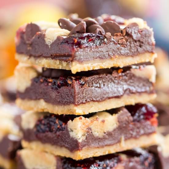 Raspberry Chocolate Chip Bars