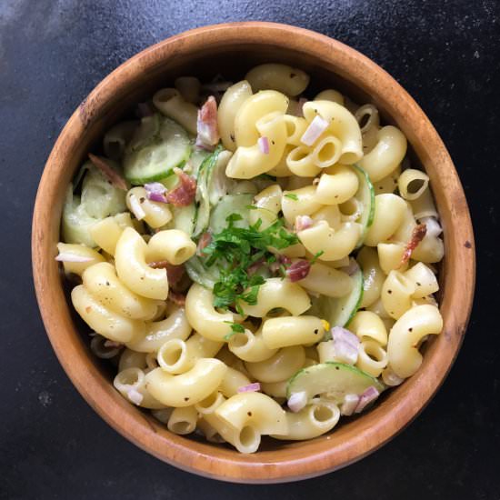 Japanese Macaroni with bacon