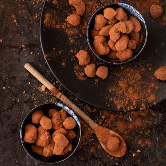 Chocolate Chai Spice Candied Nuts