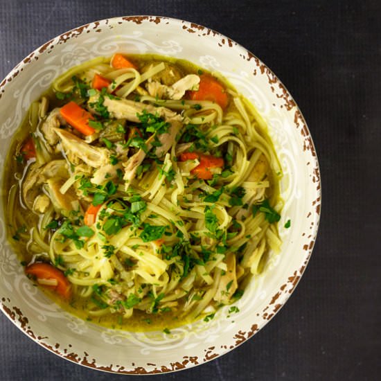 Instant Pot Chicken Noodle Soup