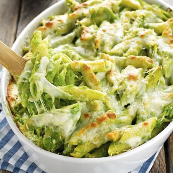 Creamy Baked Ziti with Broccoli