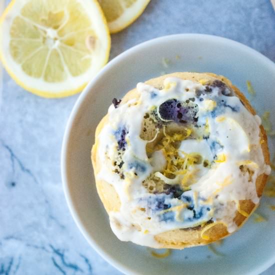Lemon Blueberry Cake Donuts