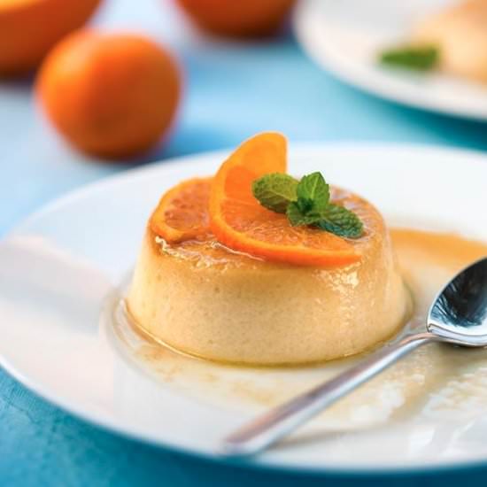 Easy, Eggless Flan for Two