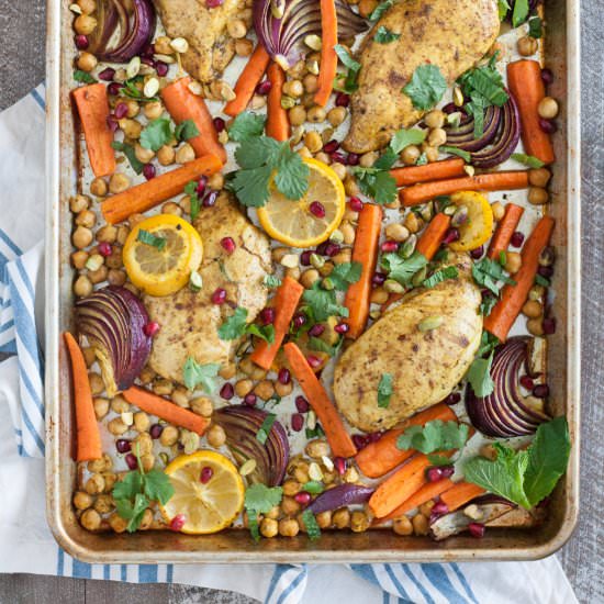 Sheet Pan Moroccan Spiced Chicken