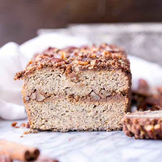 Paleo Streusel Banana Bread