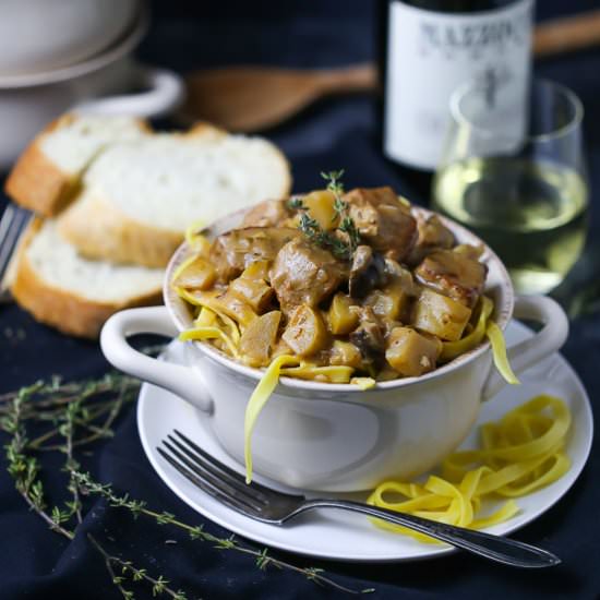 Veal and Mushroom Stew