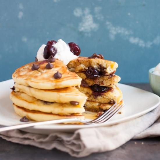 Cherry Chocolate Pancakes