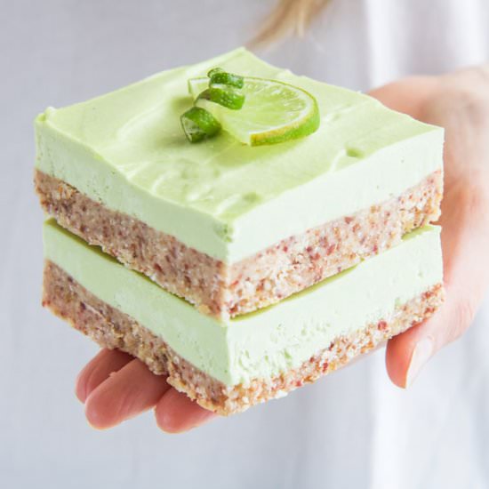 Raw Key Lime Pie Bars