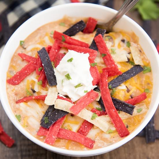 Creamy Chicken Enchilada Soup