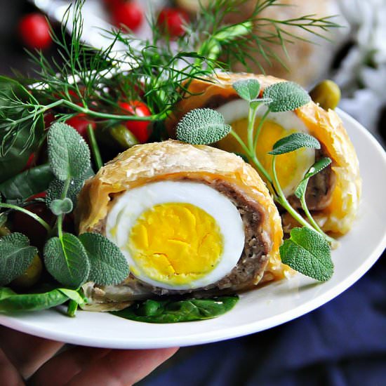 Scotch Egg Puff Pastry