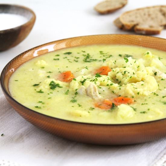 Chicken Cauliflower Soup
