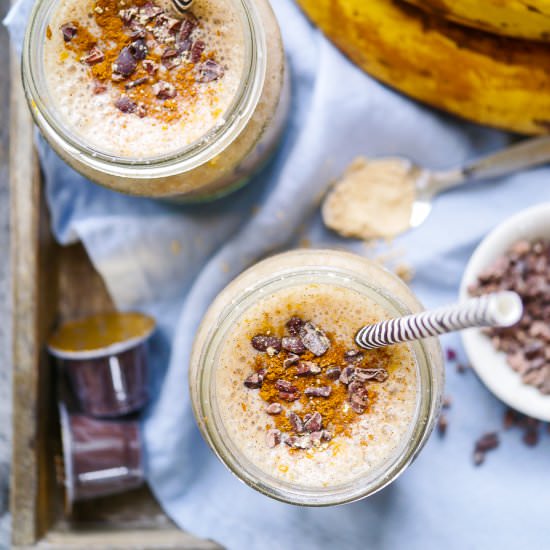 Espresso and Maca Banana Smoothie