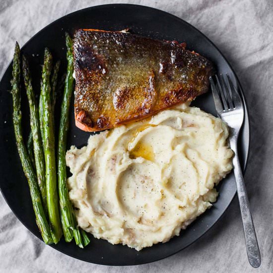 Crispy Honey Butter Salmon