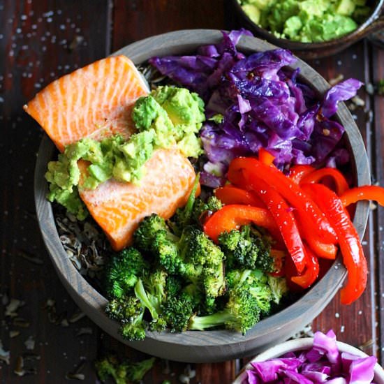Vibrant Salmon Power Bowl