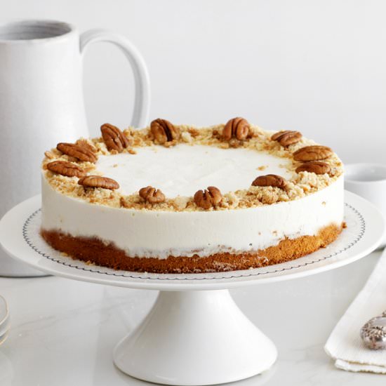Halva, Honey and Pecan Mousse Cake
