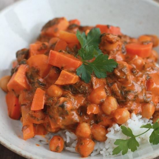 Sweet Potato Chickpea Curry