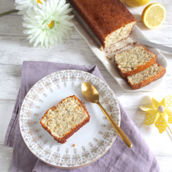 Lemon Chia Seed Cardamom Moist Cake