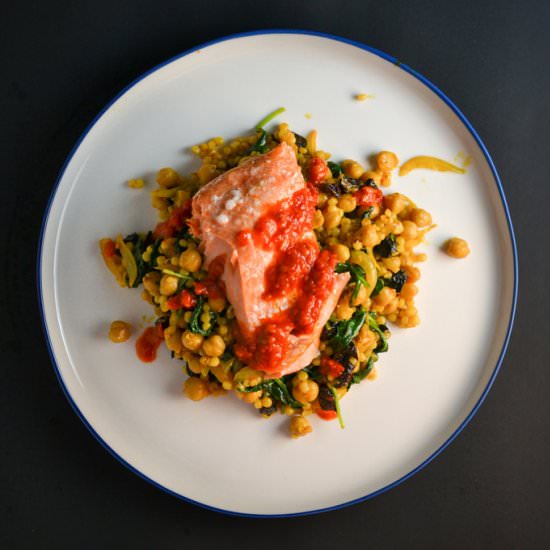 Spicy Salmon with Couscous