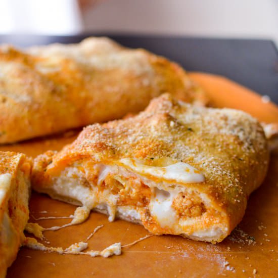 Buffalo Cauliflower Calzones