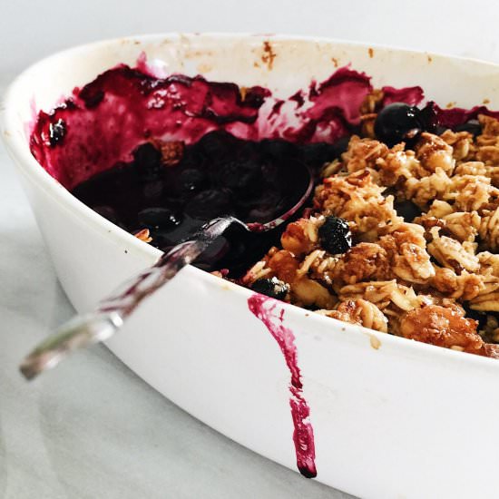 Gluten-Free Blueberry Lemon Crisp