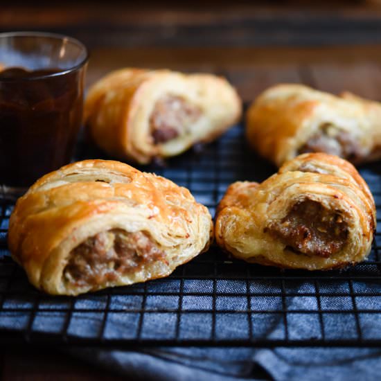 Pork & Garlic Sausage Rolls