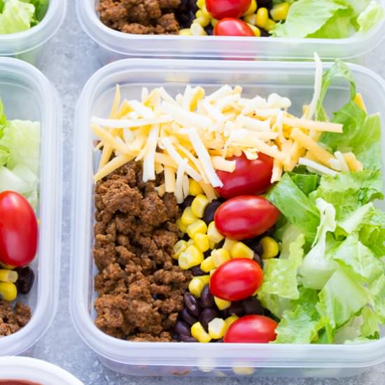 Taco Salad Lunch Bowls