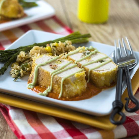 Mexican Risotto Stuffed Chicken
