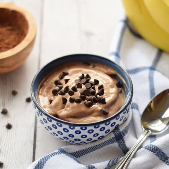 Healthy Chocolate Banana Ice Cream