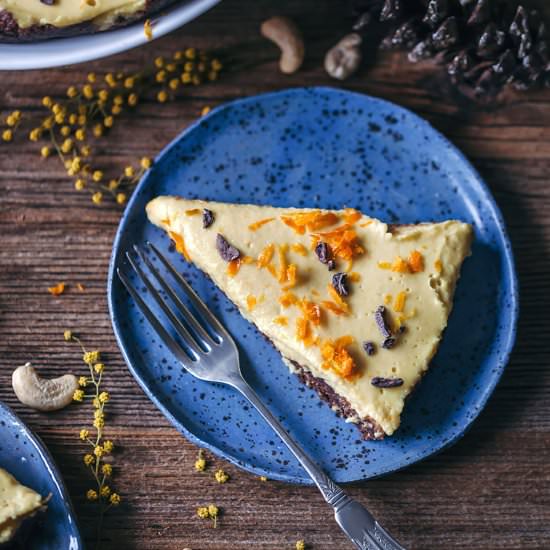 Raw Orange & Chocolate Cake