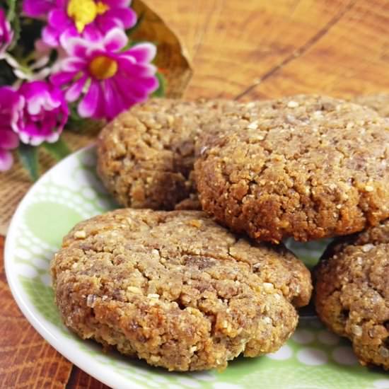 Crispy Flourless Flax Cookies