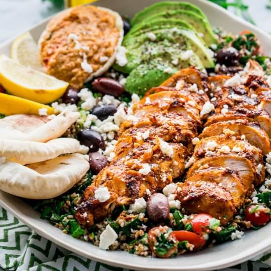 Chicken Shawarma Tabbouleh Salad
