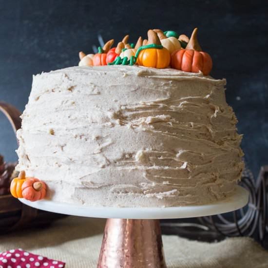 Pumpkin Cake w/ Cinnamon Frosting
