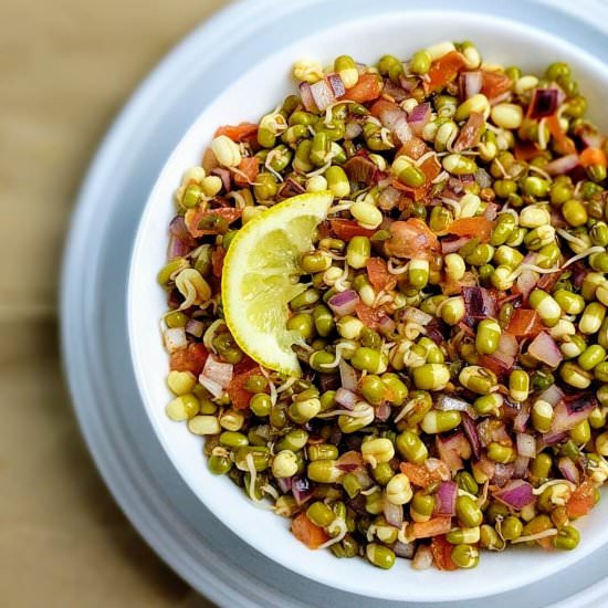 Sprouted Moong Dal Salad
