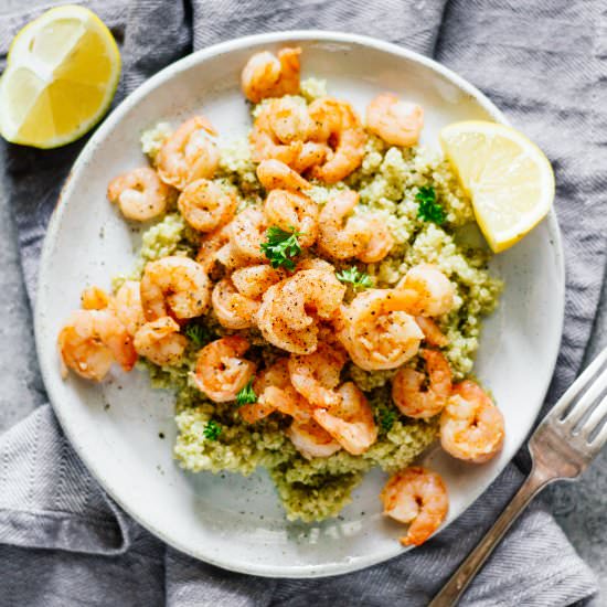 Lemon Garlic Shrimp & Quinoa